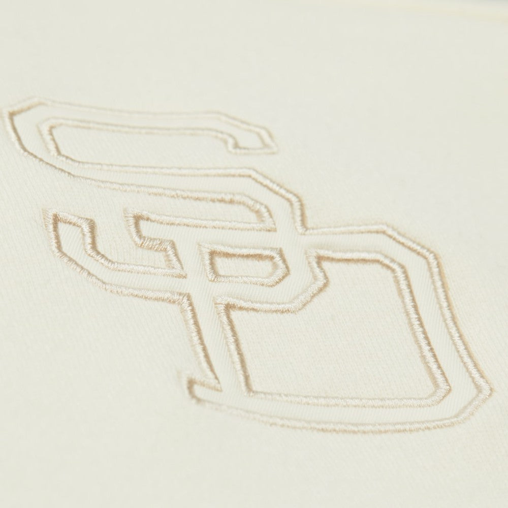 San Diego Padres Head Coach Pullover Hoodie Tan/Cream | Mitchell & Ness