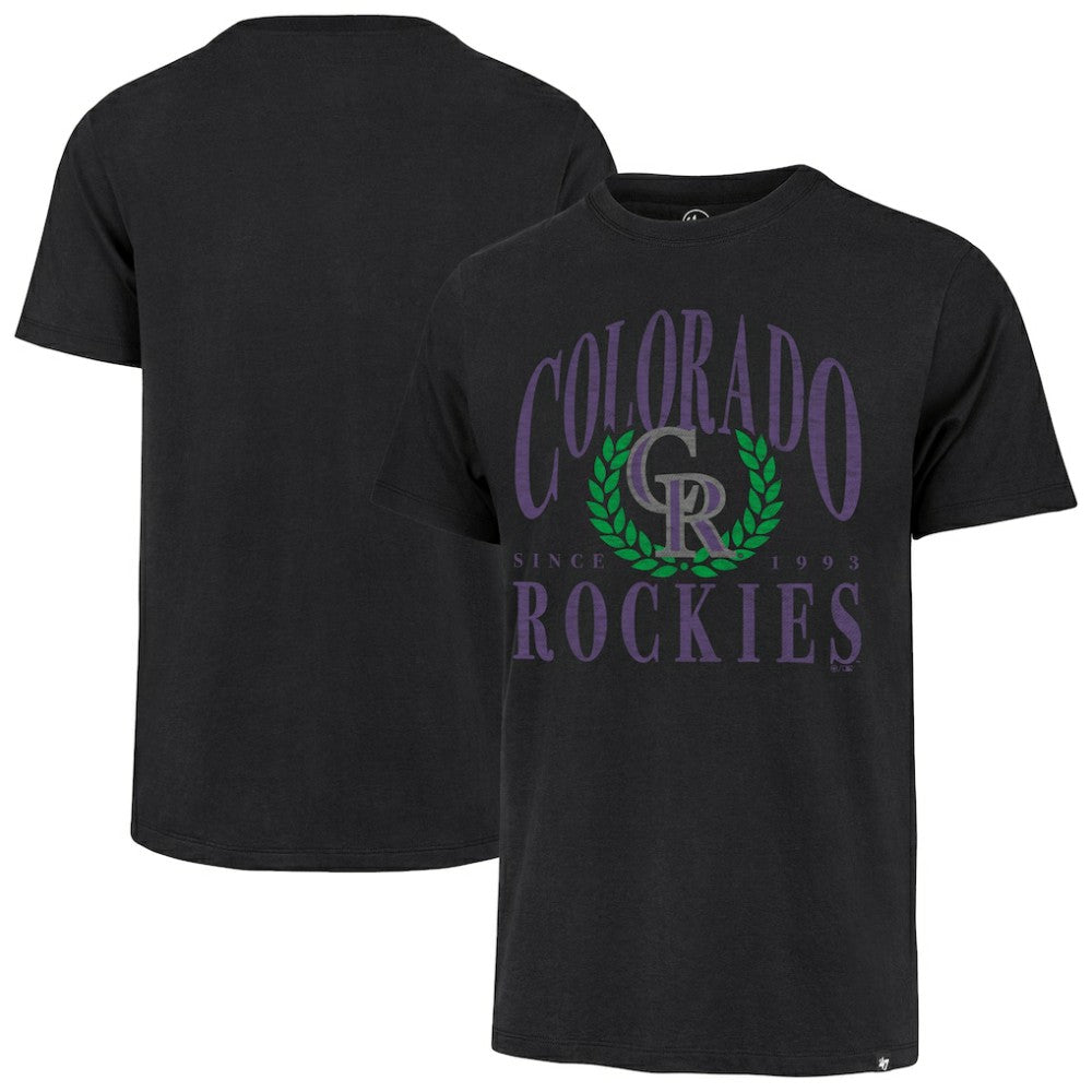 Colorado Rockies Pitchout Franklin T-Shirt Black | 47 brand