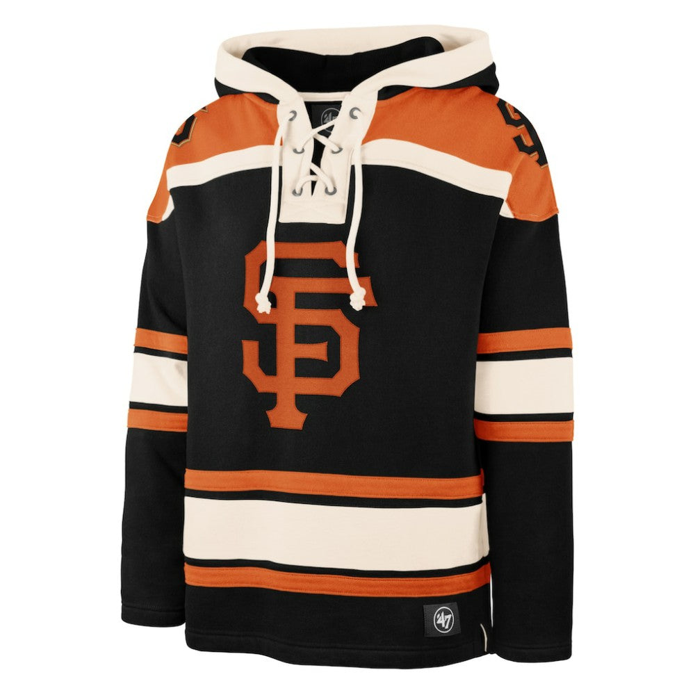 San Francisco Giants Superior Lacer Pullover Hoodie Black | 47 brand