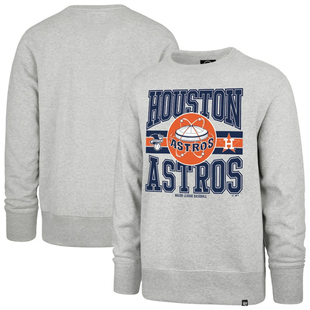Houston Astros Letters Headline Pullover Sweatshirt Gray | 47 brand