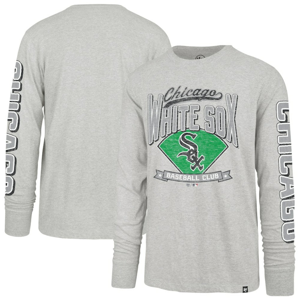 Chicago White Sox Fair Ball Franklin Long Sleeve T-Shirt Gray | 47 brand