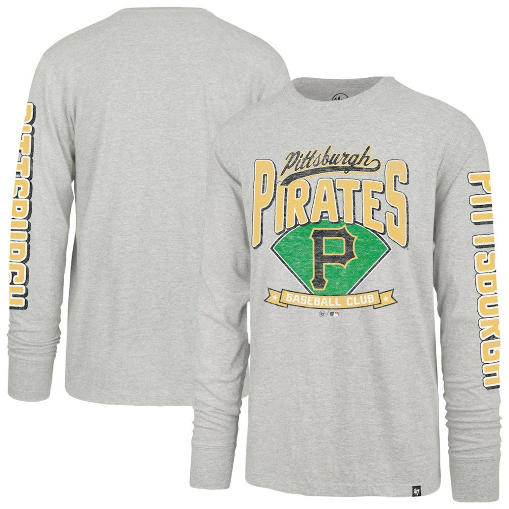 Pittsburgh Pirates Fair Ball Franklin Long Sleeve T-Shirt Gray | 47 brand