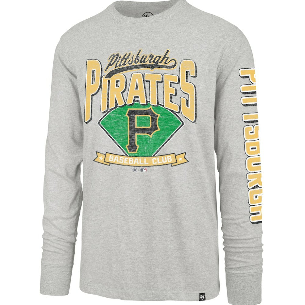 Pittsburgh Pirates Fair Ball Franklin Long Sleeve T-Shirt Gray | 47 brand
