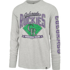 Colorado Rockies Fair Ball Franklin Long Sleeve T-Shirt Gray | 47 brand