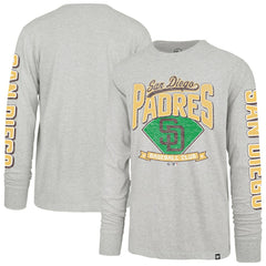 San Diego Padres Fair Ball Franklin Long Sleeve T-Shirt Gray | 47 brand