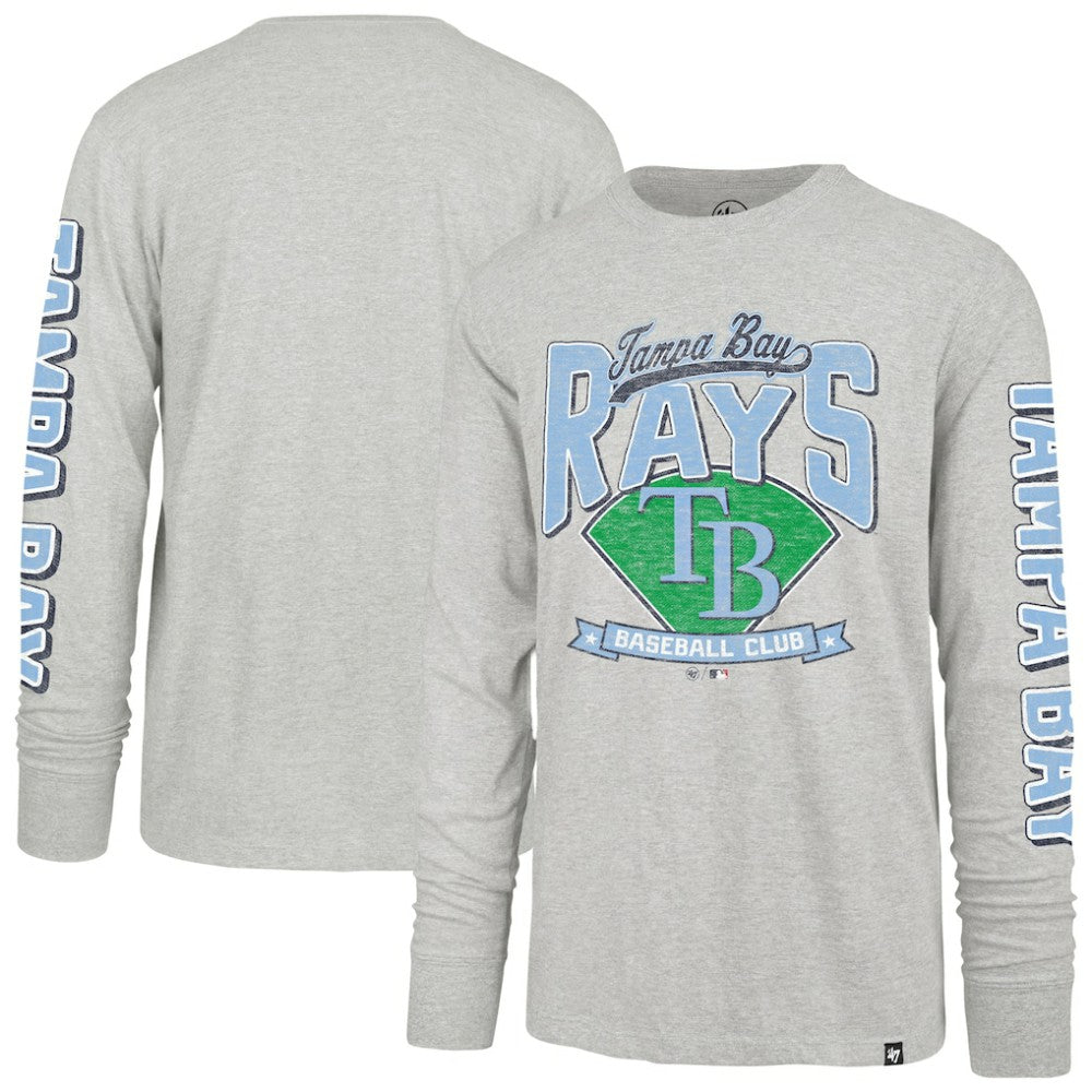 Tampa Bay Rays Fair Ball Franklin Long Sleeve T-Shirt Gray | 47 brand