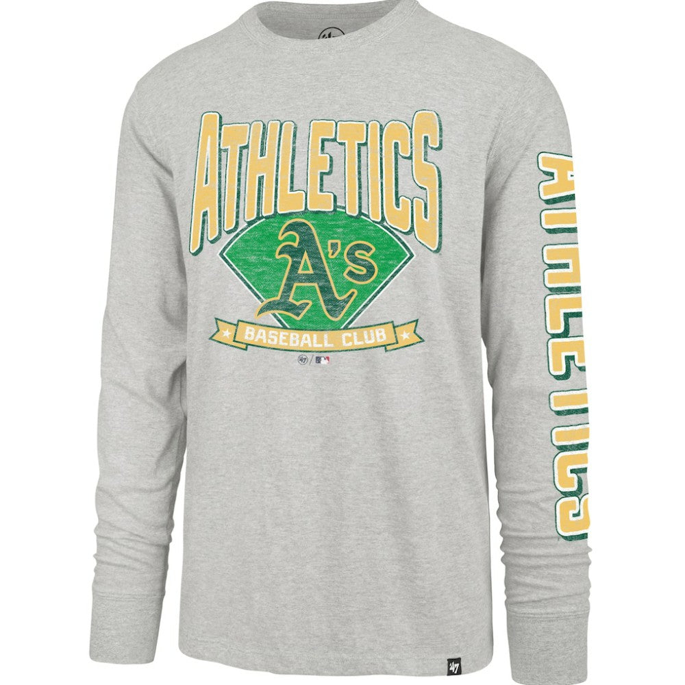 Athletics Fair Ball Franklin Long Sleeve T-Shirt Gray | 47 brand