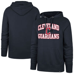 Cleveland Guardians  Velocity Headline Pullover Hoodie Navy | 47 brand