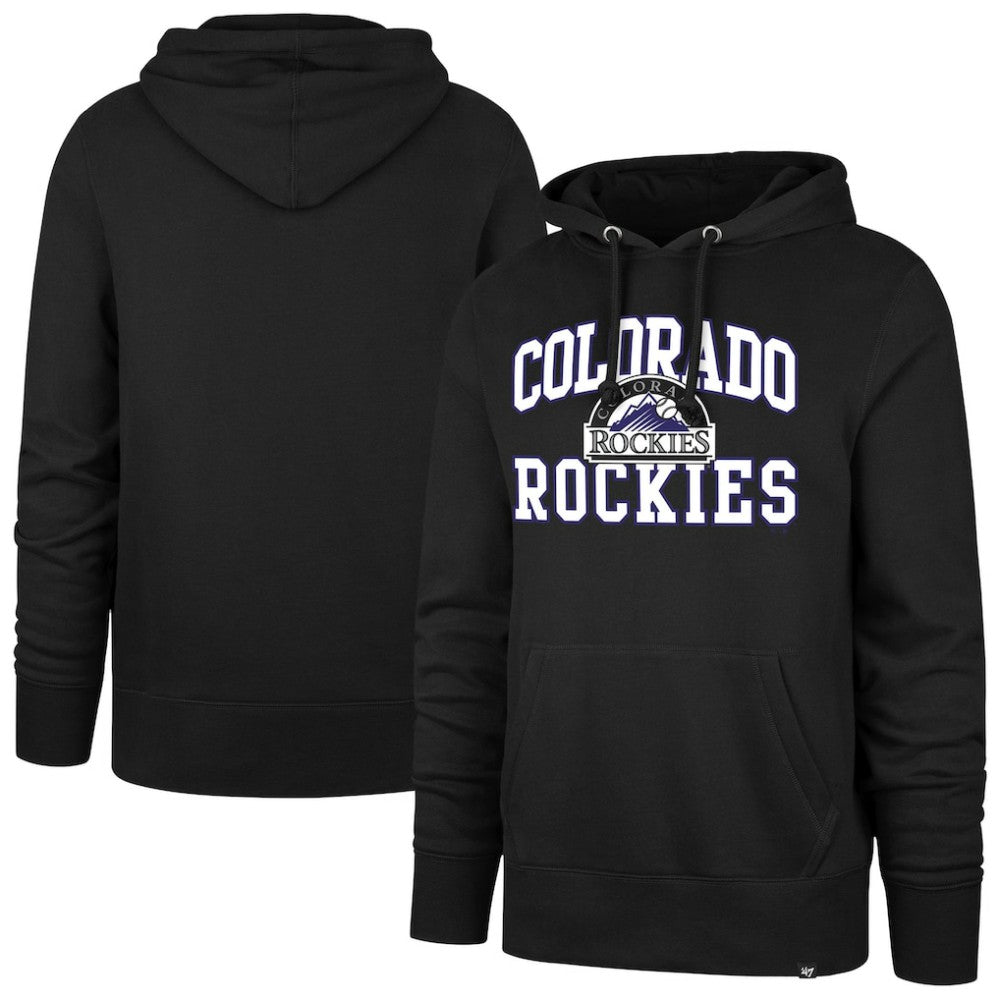 Colorado Rockies  Velocity Headline Pullover Hoodie Black | 47 brand