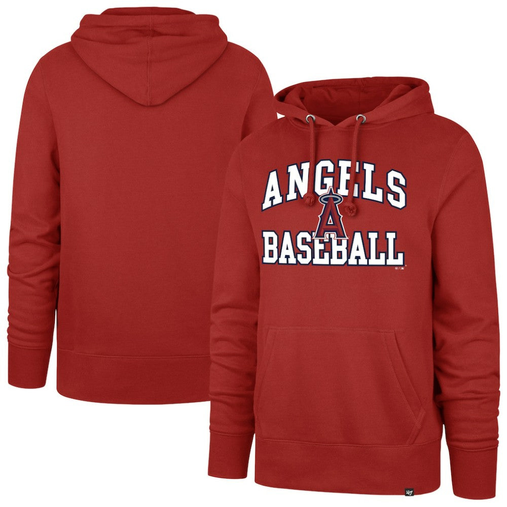 Los Angeles Angels  Velocity Headline Pullover Hoodie Red | 47 brand