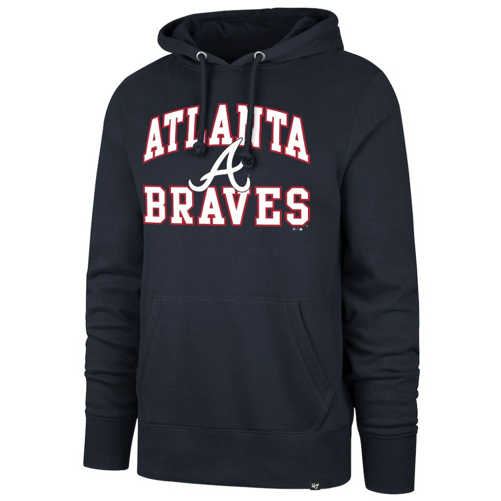 Atlanta Braves  Velocity Headline Pullover Hoodie Navy | 47 brand