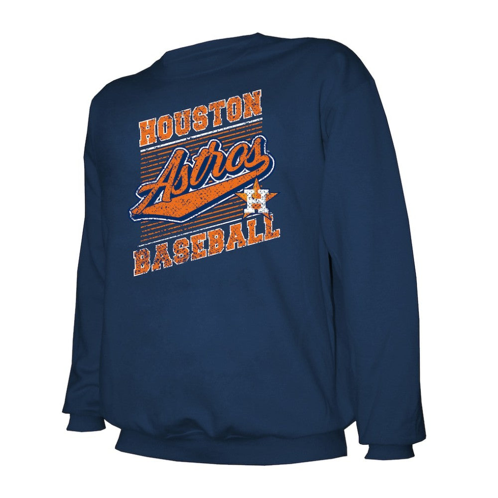 Houston Astros Stitches Lightweight Crew Sweatshirt Navy