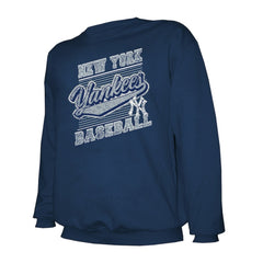 New York Yankees Stitches Lightweight Crew Sweatshirt Navy