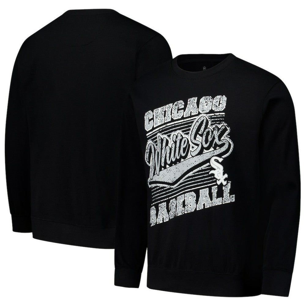 Chicago White Sox Stitches Lightweight Crew Sweatshirt Black