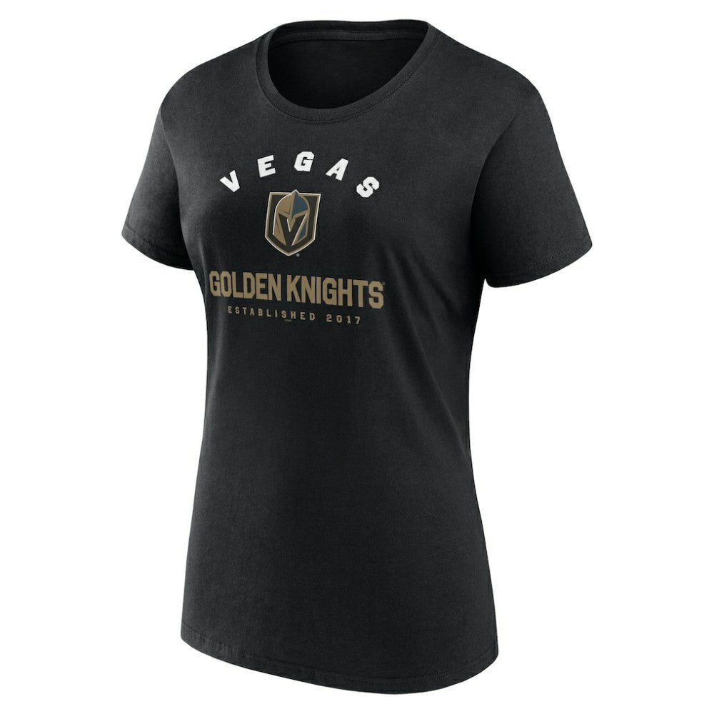 Vegas Golden Knights Logo Athletic Women's Unrivaled T-Shirt Black