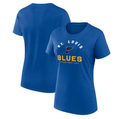 St. Louis Blues Logo Athletic Women's Unrivaled T-Shirt Blue
