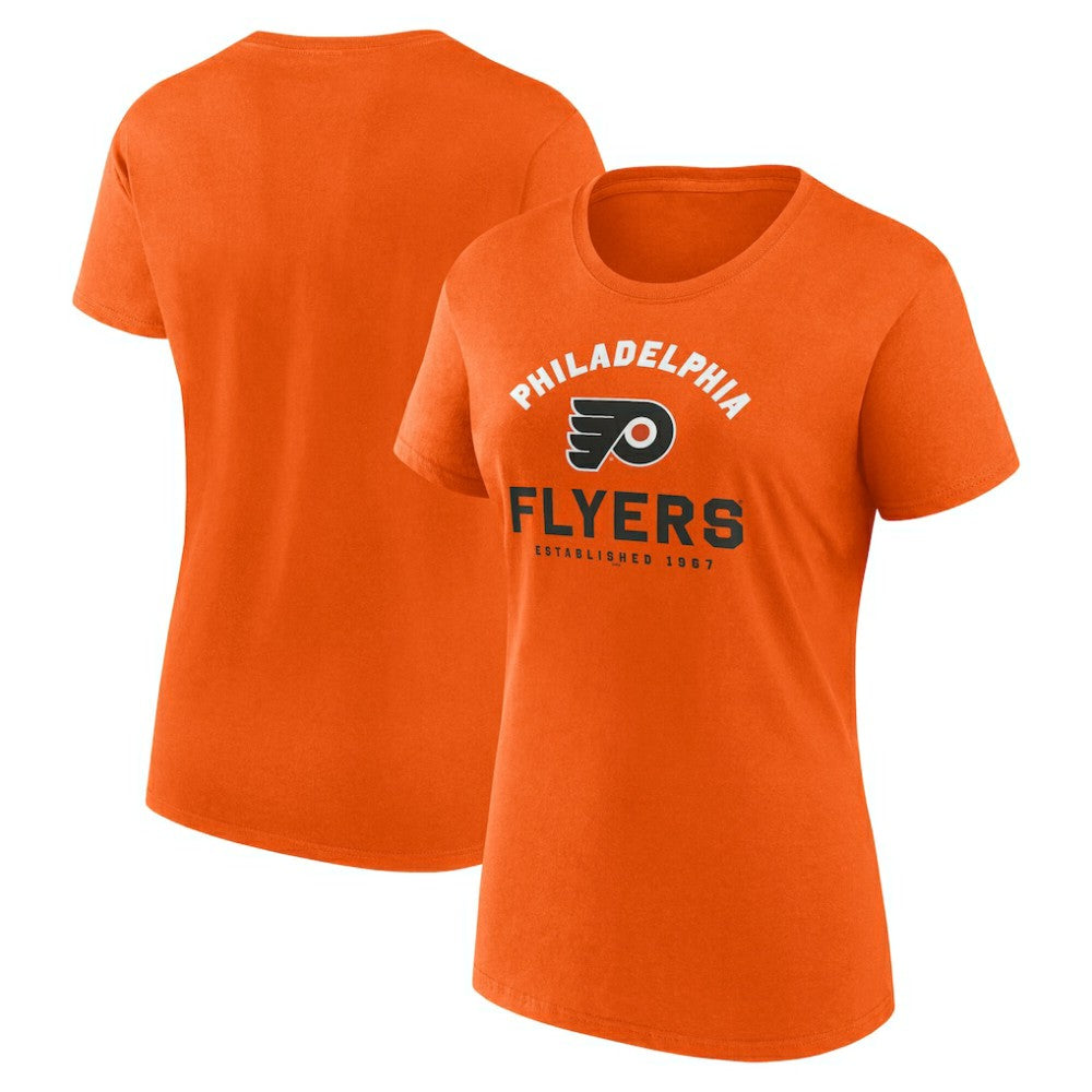 Philadelphia Flyers Logo Athletic Women's Unrivaled T-Shirt Orange