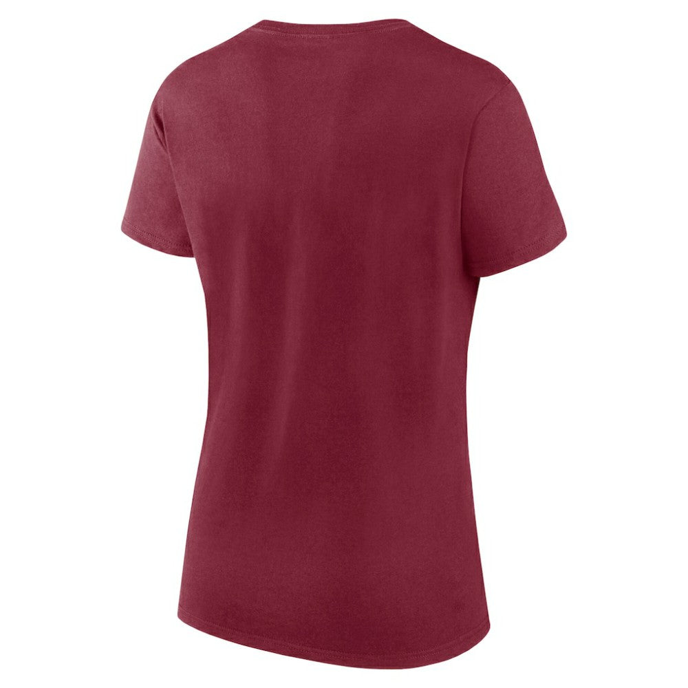 Colorado Avalanche Logo Athletic Women's Unrivaled T-Shirt Burgundy