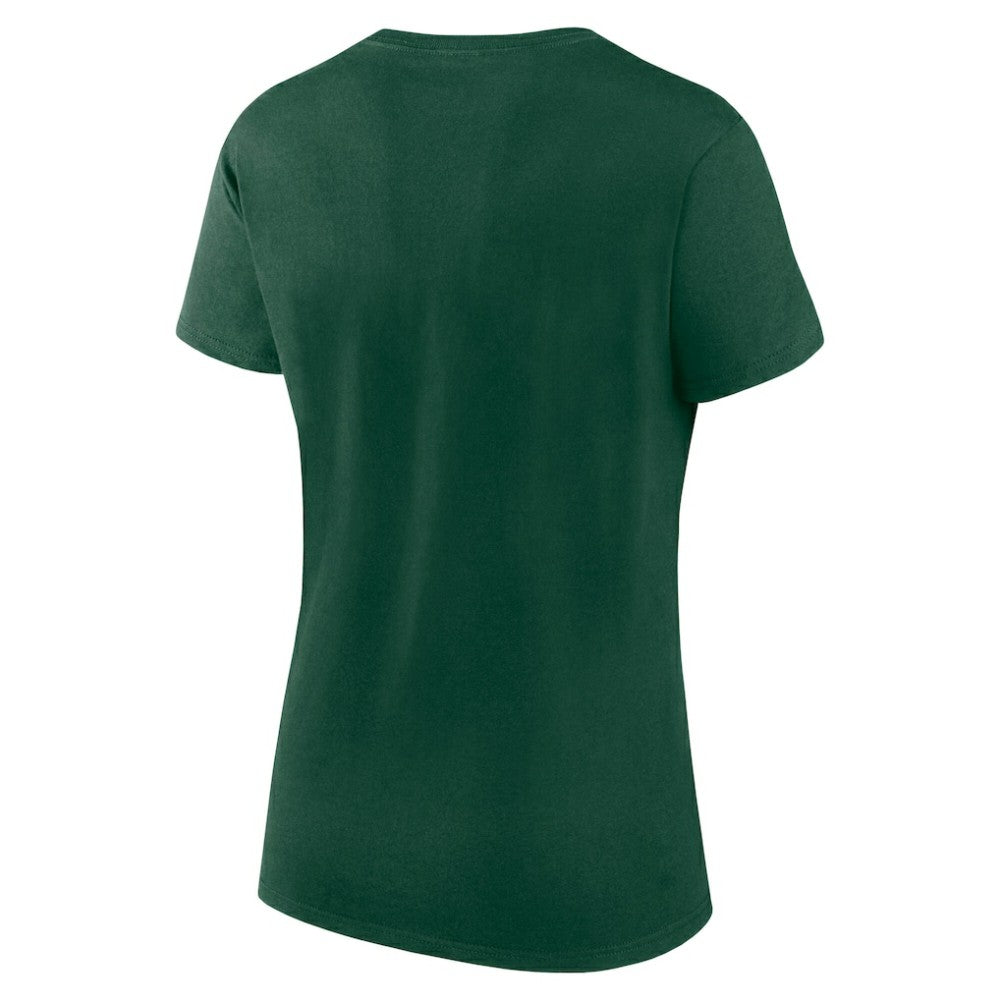 Minnesota Wild Logo Athletic Women's Unrivaled T-Shirt Green