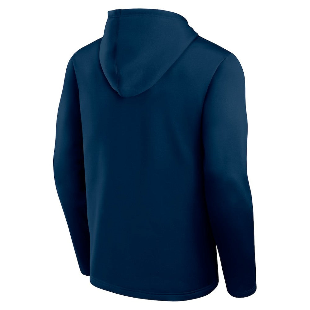 Seattle Kraken Logo Athletic Head Start Pullover Hoodie Navy