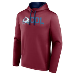 Colorado Avalanche Logo Athletic Head Start Pullover Hoodie Burgundy