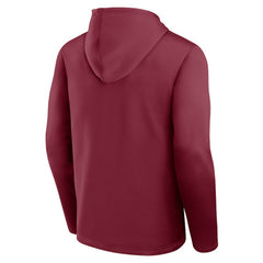 Colorado Avalanche Logo Athletic Head Start Pullover Hoodie Burgundy