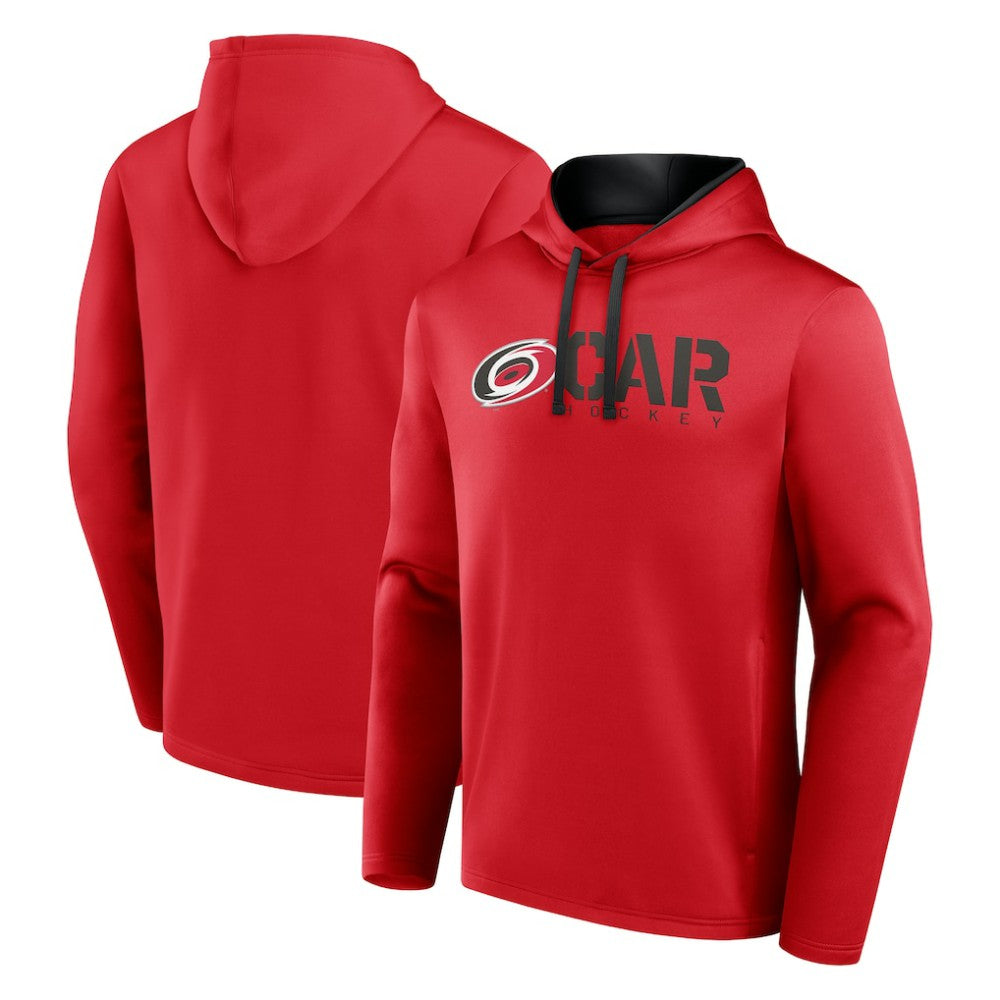 Carolina Hurricanes Logo Athletic Head Start Pullover Hoodie Red