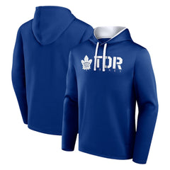 Toronto Maple Leafs Logo Athletic Head Start Pullover Hoodie Blue