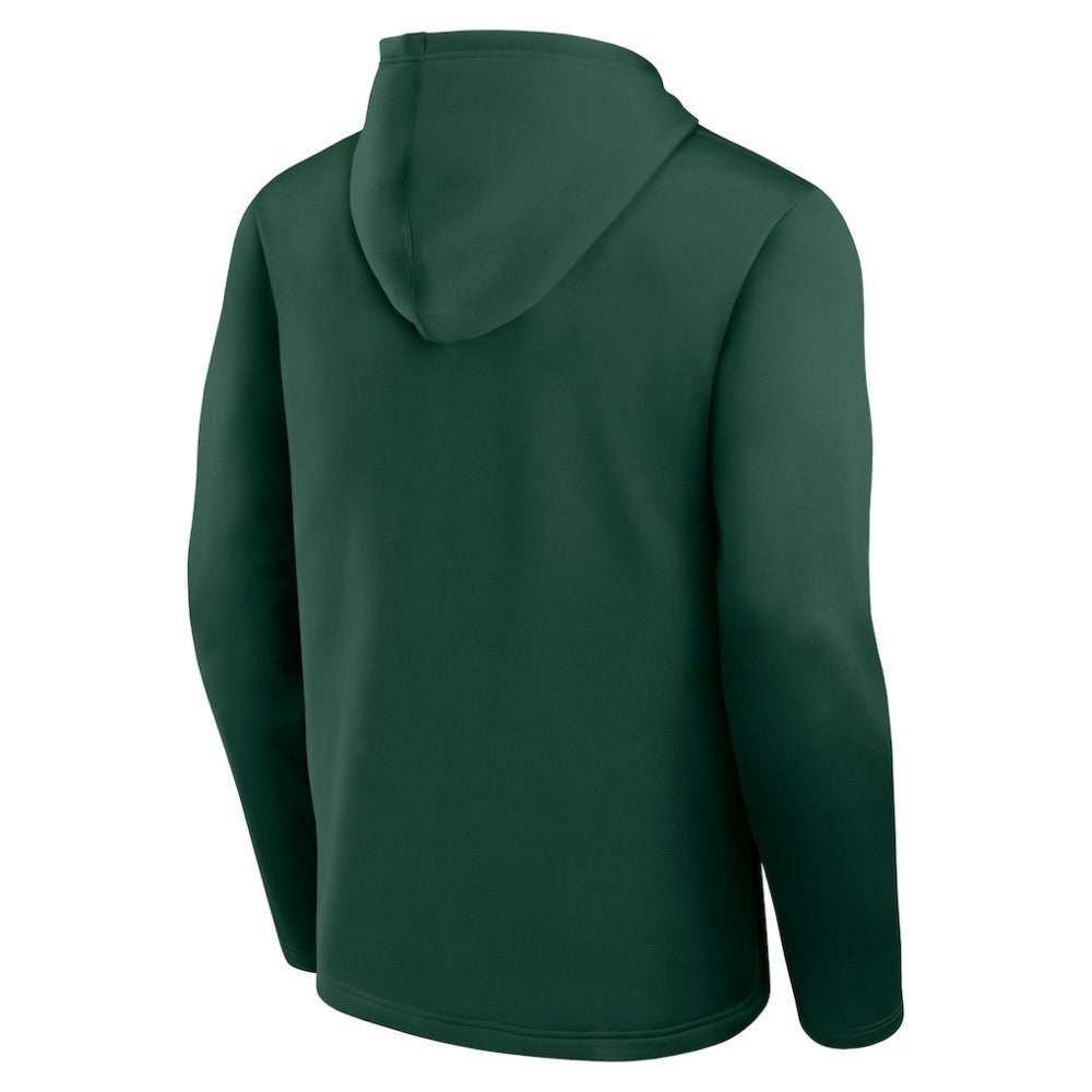 Minnesota Wild Logo Athletic Head Start Pullover Hoodie Green