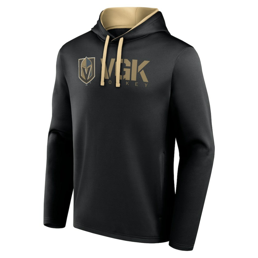 Vegas Golden Knights Logo Athletic Head Start Pullover Hoodie Black