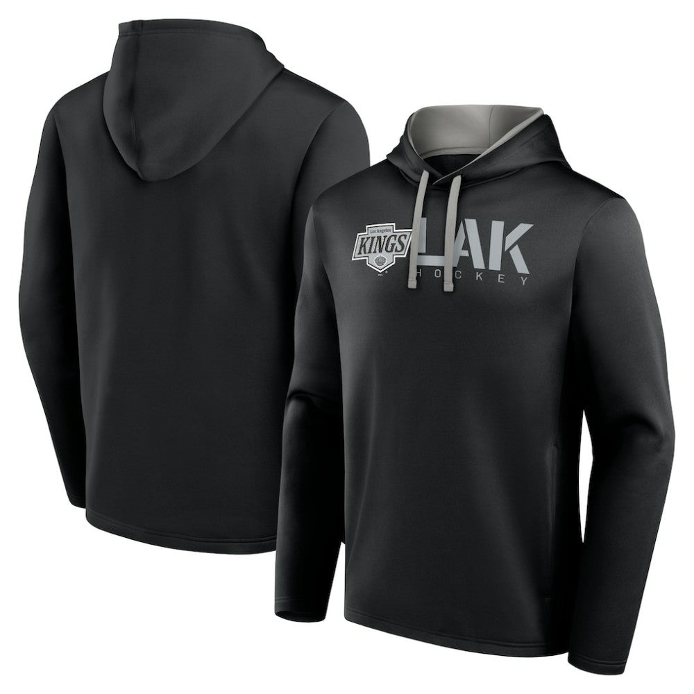 Los Angeles Kings Logo Athletic Head Start Pullover Hoodie Black