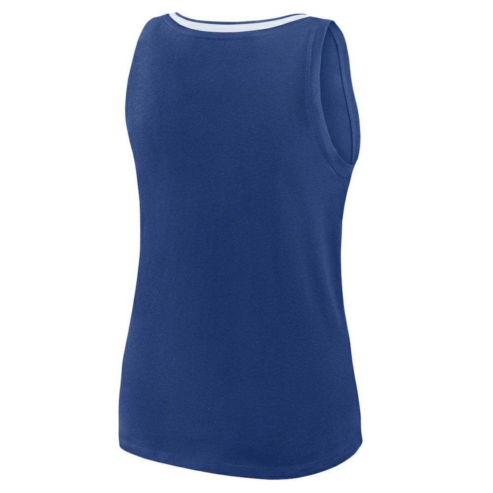 Tampa Bay Lightning Logo Athletic Women's Stellar Win V-Neck Tank Top Blue