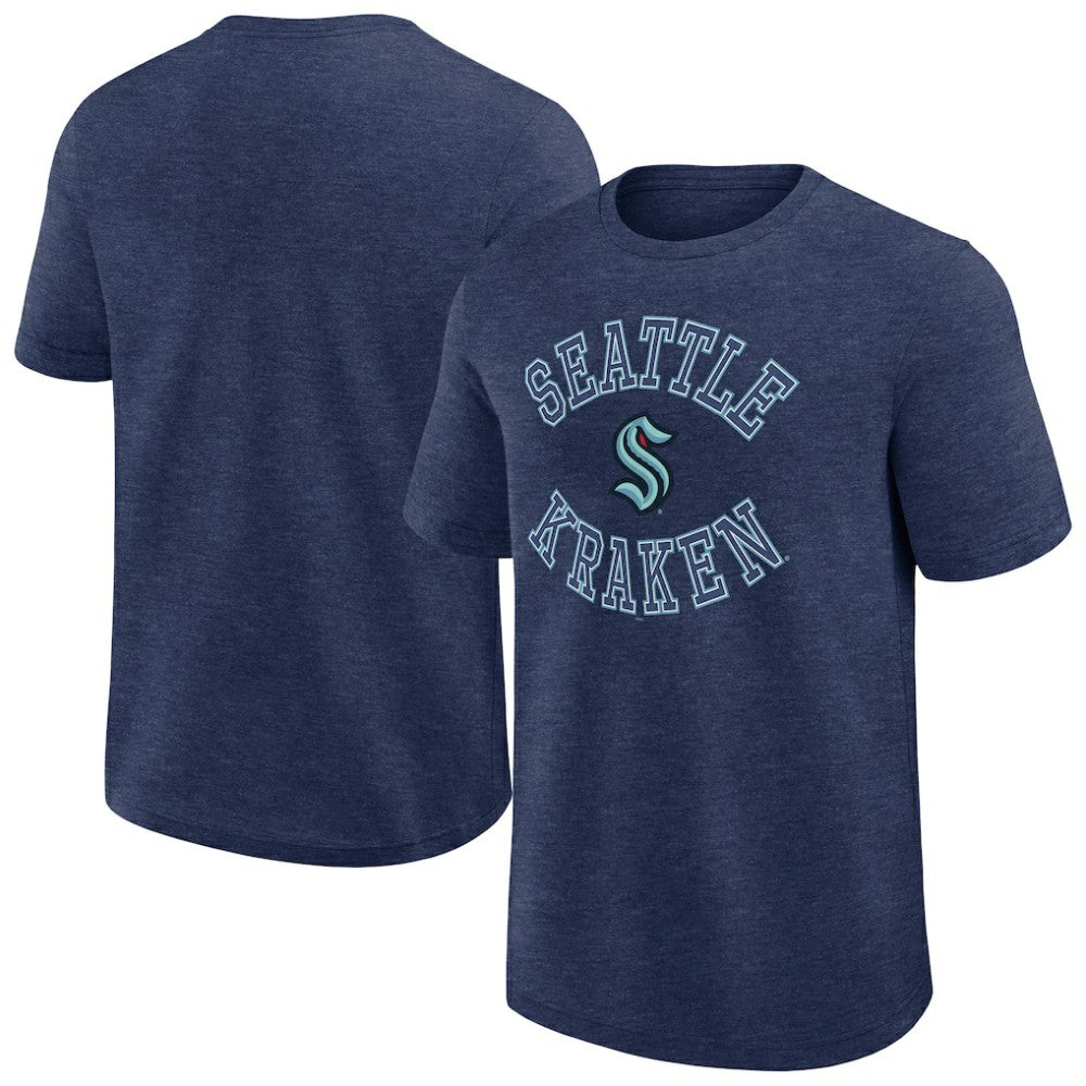 Seattle Kraken Logo Athletic Success T-Shirt Heather Navy