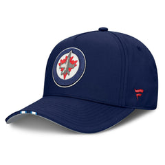 Winnipeg Jets Fanatics 2025 NHL Draft Authentic Pro On-Stage Podium A-Frame Adjustable Hat Navy