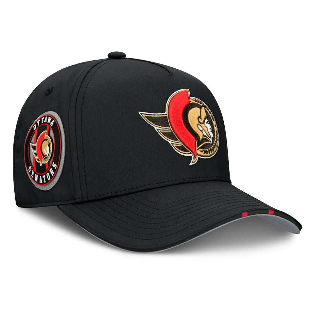 Ottawa Senators Fanatics 2025 NHL Draft Authentic Pro On-Stage Podium A-Frame Adjustable Hat Black
