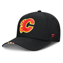 Calgary Flames Fanatics 2025 NHL Draft Authentic Pro On-Stage Podium A-Frame Adjustable Hat Black