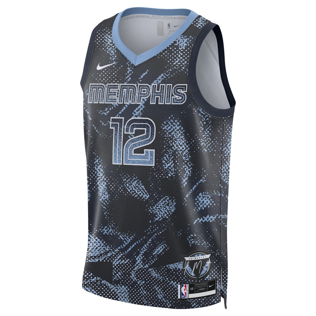 Ja Morant Memphis Grizzlies Unisex 2025 Select Series Swingman Player Jersey - Navy