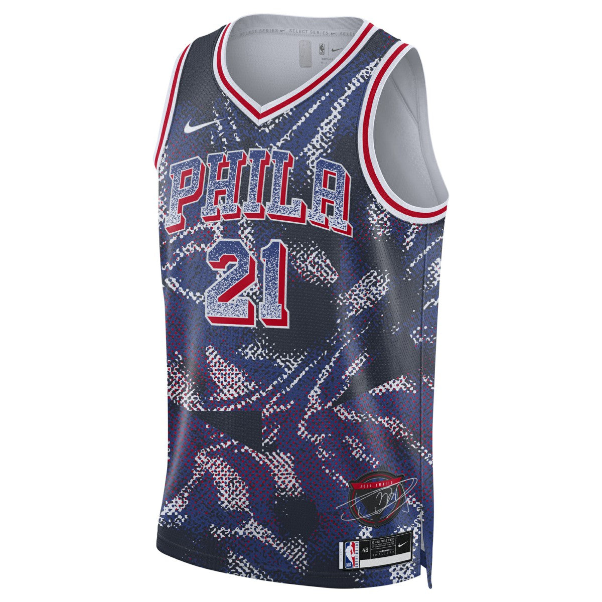 Joel Embiid Philadelphia 76ers Unisex 2025 Select Series Swingman Player Jersey - Navy