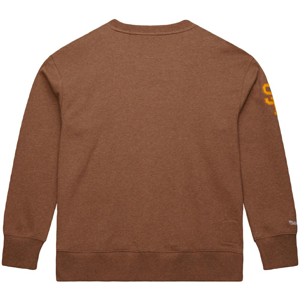 Tony Gwynn San Diego Padres Legends Collection Vintage Logo Name & Number Fleece Pullover Sweatshirt Brown | Mitchell & Ness