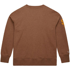 Tony Gwynn San Diego Padres Legends Collection Vintage Logo Name & Number Fleece Pullover Sweatshirt Brown | Mitchell & Ness