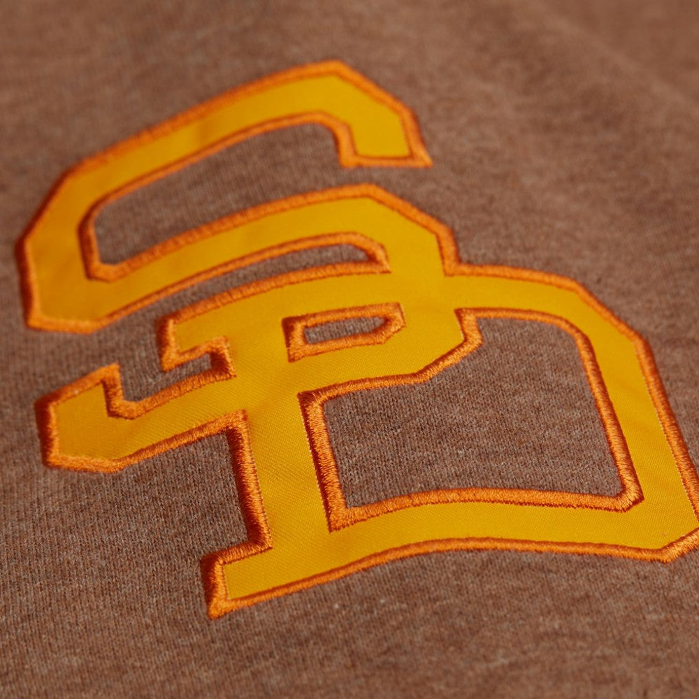 Tony Gwynn San Diego Padres Legends Collection Vintage Logo Name & Number Fleece Pullover Sweatshirt Brown | Mitchell & Ness