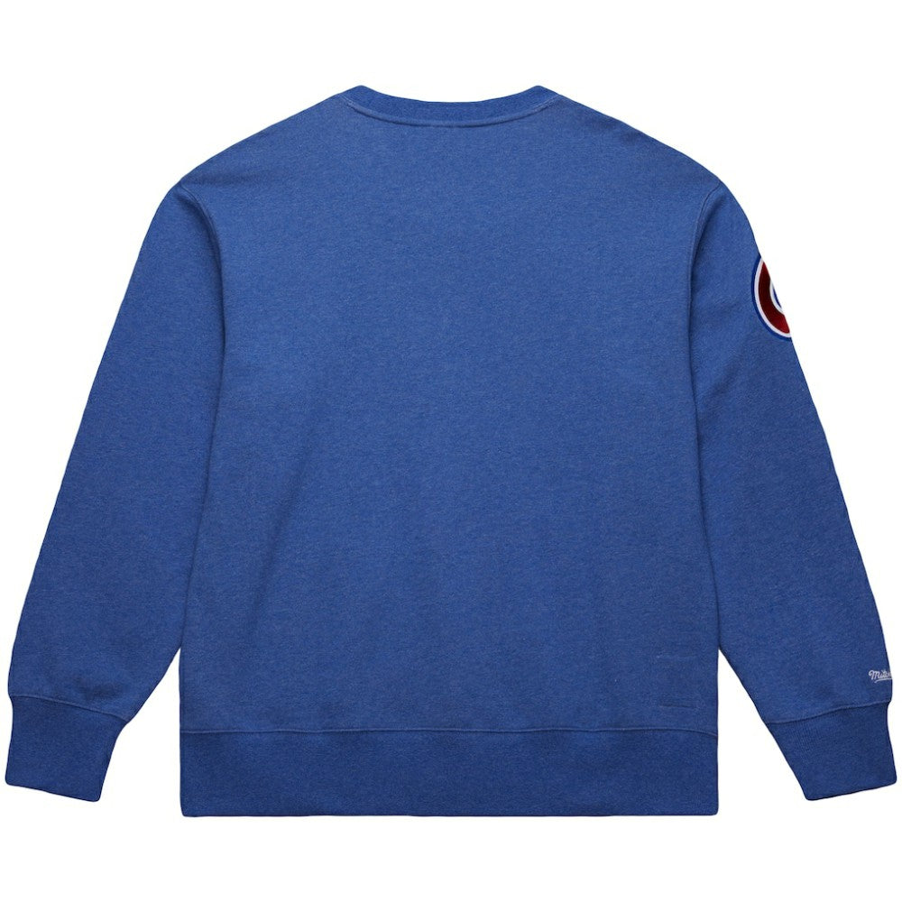 Hank Aaron Atlanta Braves Legends Collection Vintage Logo Fleece Name & Number Pullover Sweatshirt Royal | Mitchell & Ness