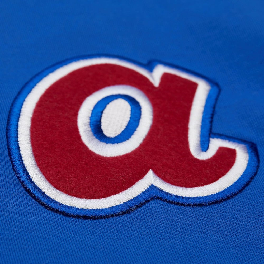 Hank Aaron Atlanta Braves Legends Collection Vintage Logo T-Shirt Royal | Mitchell & Ness