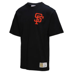 Willie Mays San Francisco Giants Legends Collection Vintage Logo T-Shirt Black | Mitchell & Ness