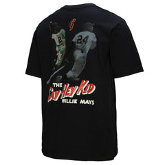 Willie Mays San Francisco Giants Legends Collection Vintage Logo T-Shirt Black | Mitchell & Ness