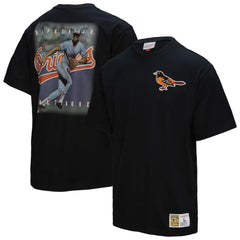 Cal Ripken Jr. Baltimore Orioles Legends Collection Vintage Logo T-Shirt Black | Mitchell & Ness