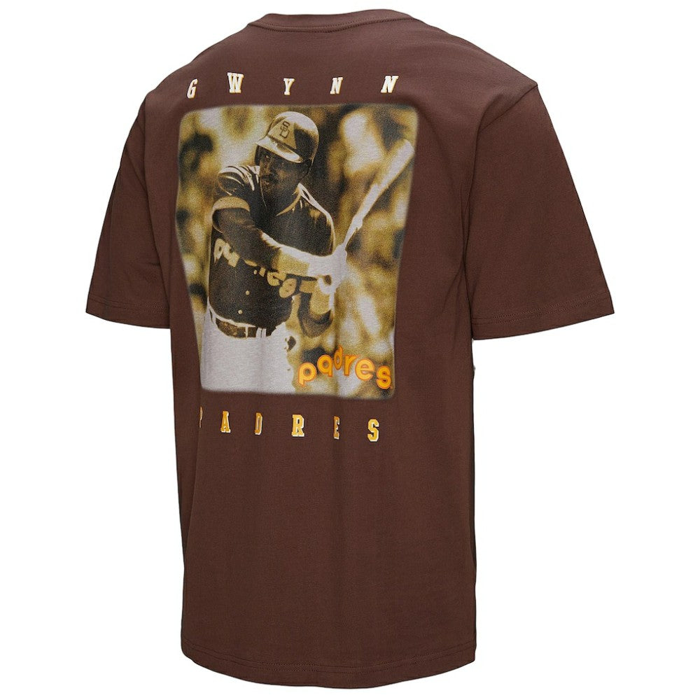 Tony Gwynn San Diego Padres Legends Collection Vintage Logo T-Shirt Brown | Mitchell & Ness
