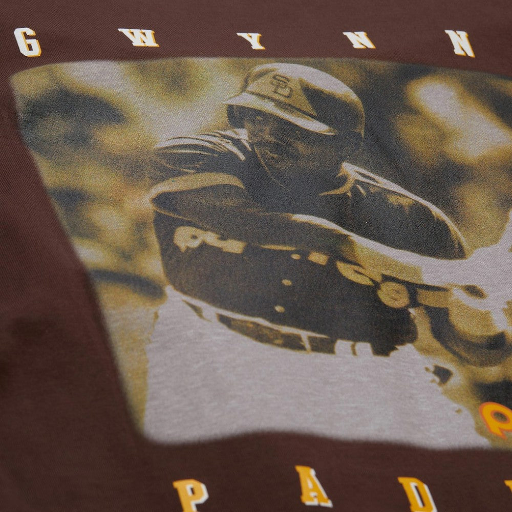 Tony Gwynn San Diego Padres Legends Collection Vintage Logo T-Shirt Brown | Mitchell & Ness