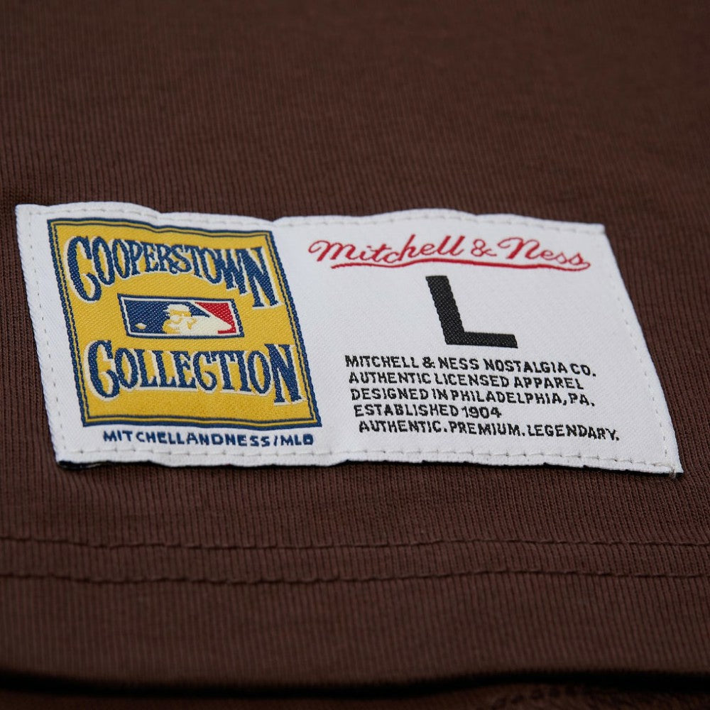 Tony Gwynn San Diego Padres Legends Collection Vintage Logo T-Shirt Brown | Mitchell & Ness