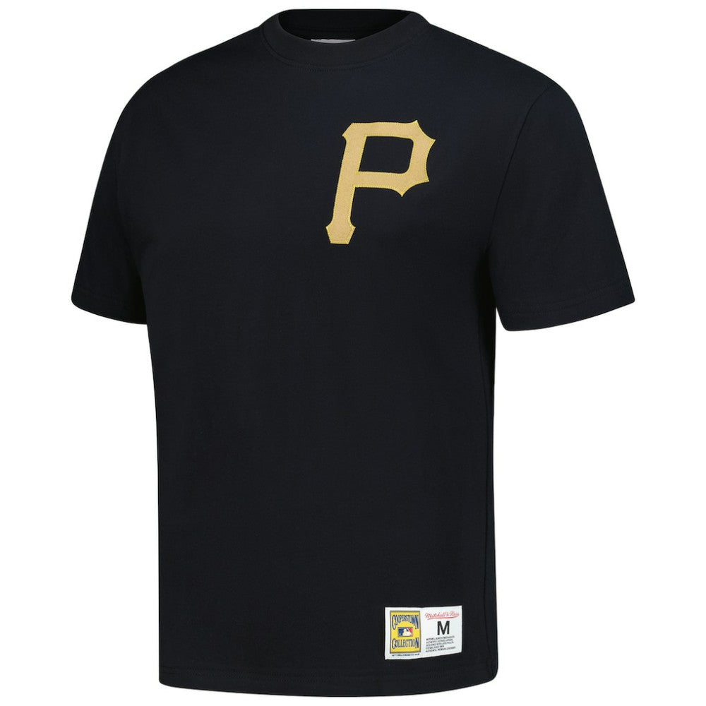 Roberto Clemente Pittsburgh Pirates Legends Collection Vintage Logo T-Shirt Black | Mitchell & Ness